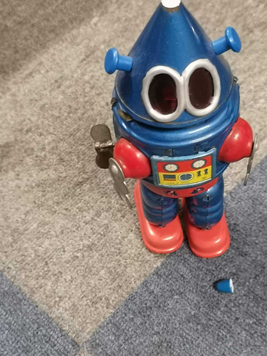 ヨネザワ ブリキ 三角ロボット コーンヘッド 宇宙ロボット 1950年代