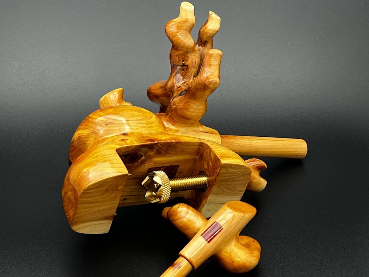 特別企画】へら用品 逍遥工房 工房モデル ヒバ 中型大砲万力 新品