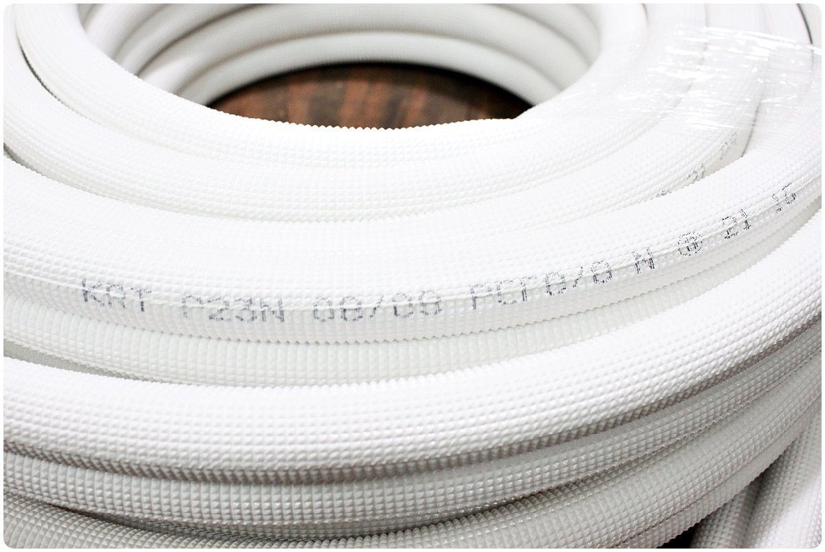 旭菱チューブ　KRTチューブペアコイル3分6分　約14m分 旭菱チューブ KRTチューブペアコイル3分6分 約14m分