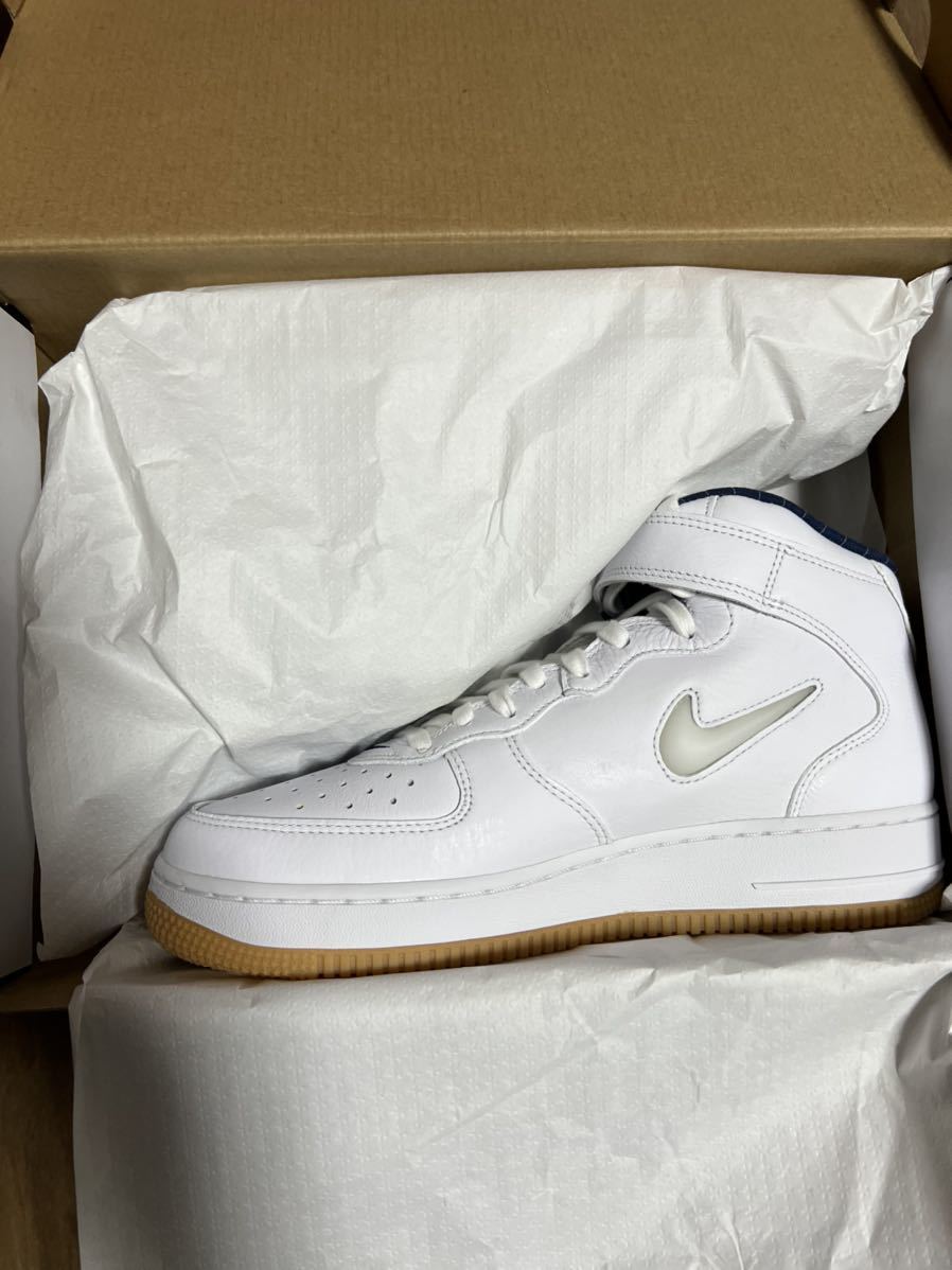 新品未使用未着用タグ付き】Nike Air Force 1 Mid NYC White サイズ アウトレットのセール 1 force air NIKE 新品未使用 LOW NYC the what スニーカー