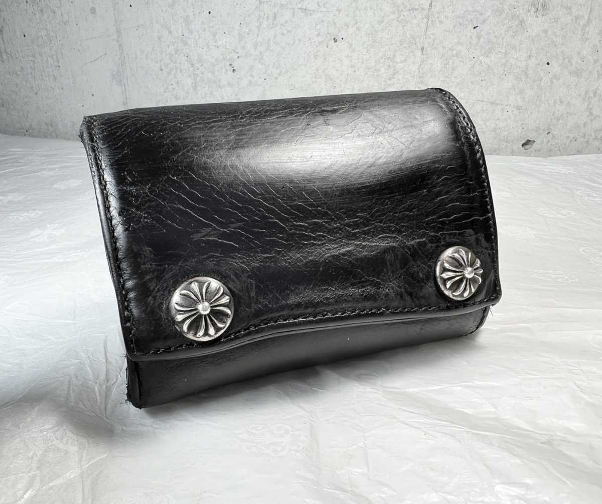 クロムハーツ 最高級品質 財布 ウォレット 3fold black-