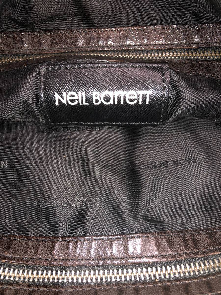 Neil Barrett ニールバレット バッファロー レザー トート ショルダー メッセンジャー ビジネス バッグ 手提げ 肩掛け 斜め掛け たすき掛け_画像5