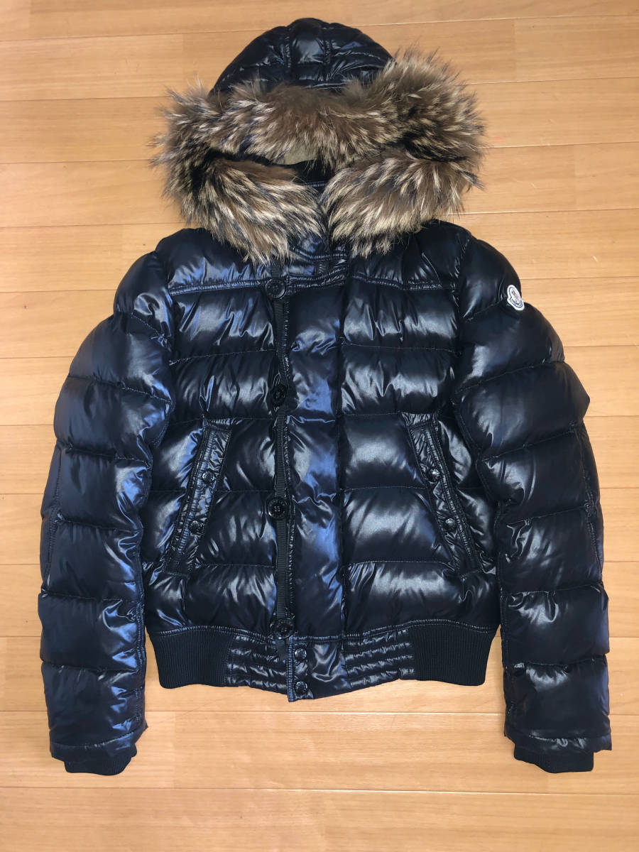 Moncler モンクレール Veyle ヴェイル コヨーテ ファー 1 Black 黒