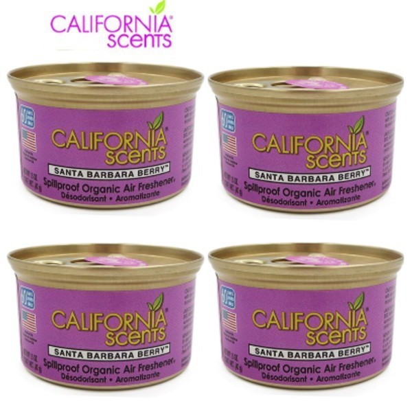 カリフォルニアセンツ エアーフレッシュナー缶入り  サンタバーバラベリー4缶セット