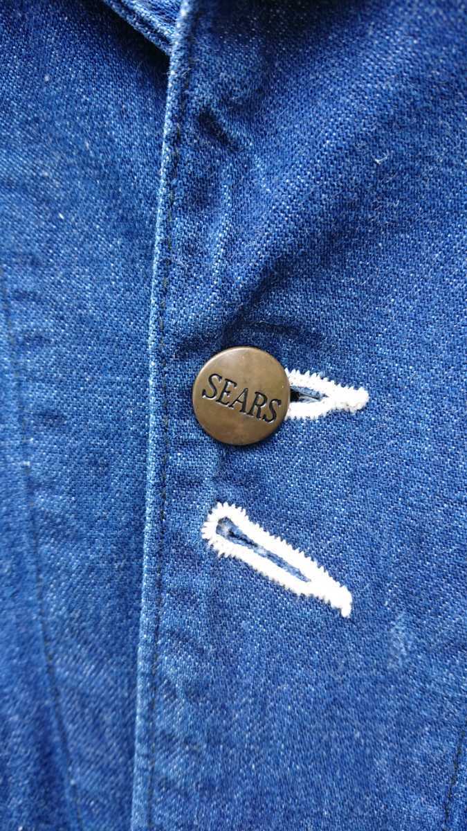 60’s Sears VAT DYED DENIM カバーオール USA製 Vintage HERCULES PENNEY'S BIG MAC PAY DAY Lee_画像6