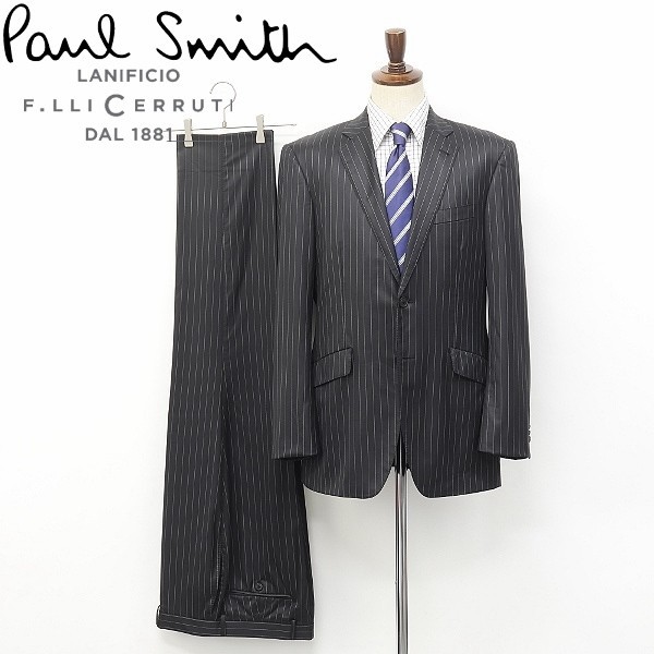 日本未発売】 ◇Paul Smith XL チャコールグレー スーツ 2釦