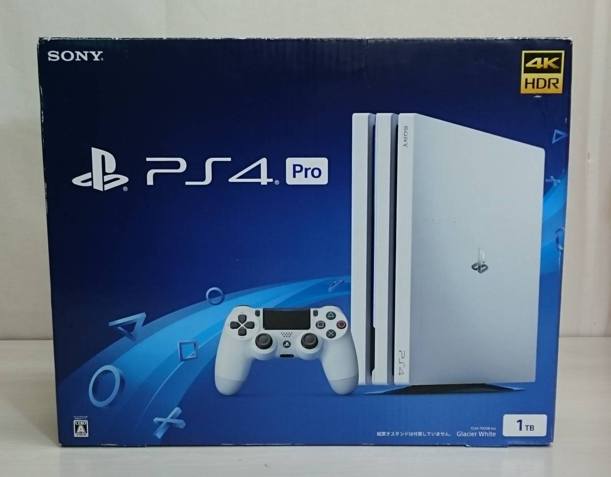 R01-185 ジャンク品 PlayStation 4 Pro グレイシャー・ホワイト 1TB