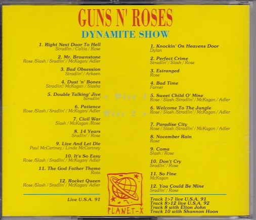 ■CD★ガンズ・アンド・ローゼズ/Dynamite Show★Guns N' Roses★輸入盤■_画像2