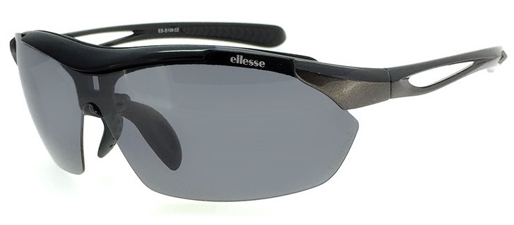 新品 エレッセ サングラス es-s108 c2 メンズ 偏光 ミラー クリア レンズ 5枚付属 男性用 スポーツサングラス ellesse