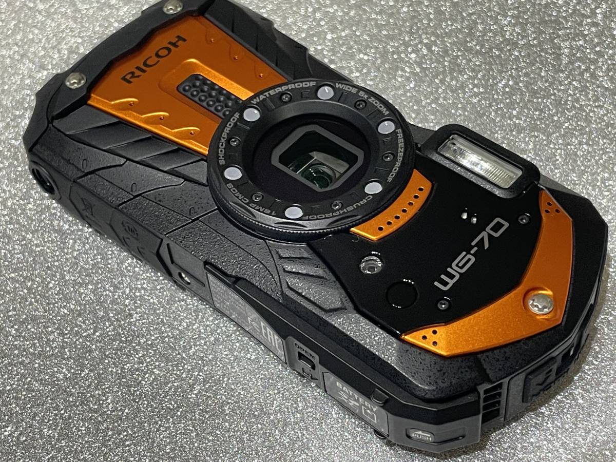 値下げ】RICOH WG-70 ブラック リコー カメラ 専用ケース付き-