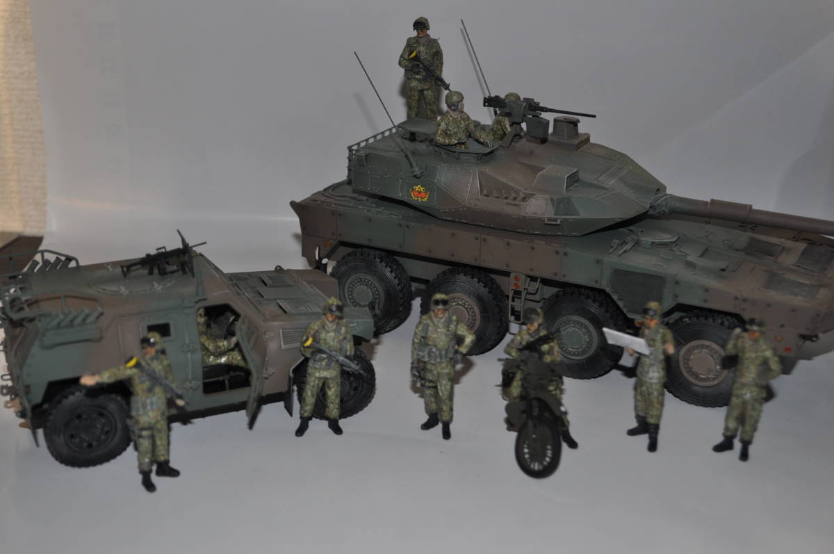 タミヤ 1/35 陸上自衛隊 16式機動戦闘車・軽装甲機動車・オートバイ