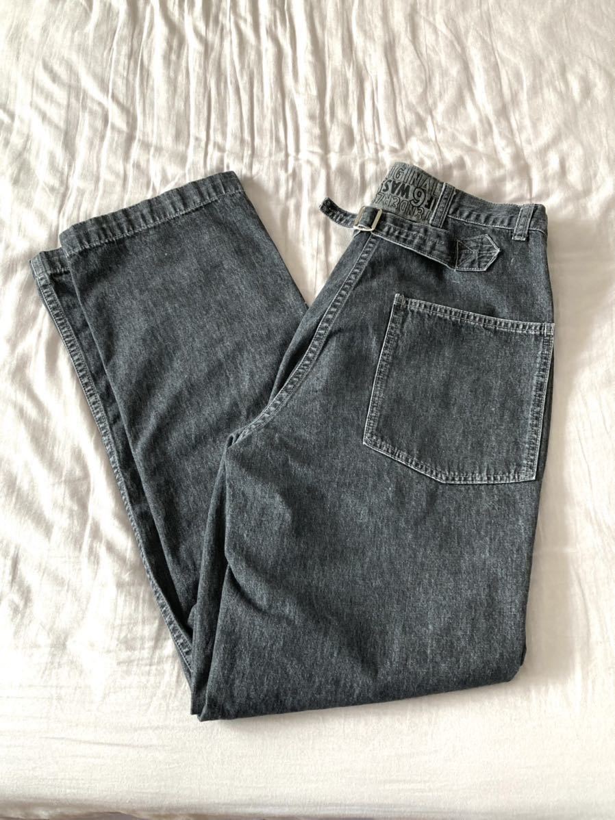 即決】21AW Sサイズ テンダーロイン DENIM TROUSERS BLACK ブラック