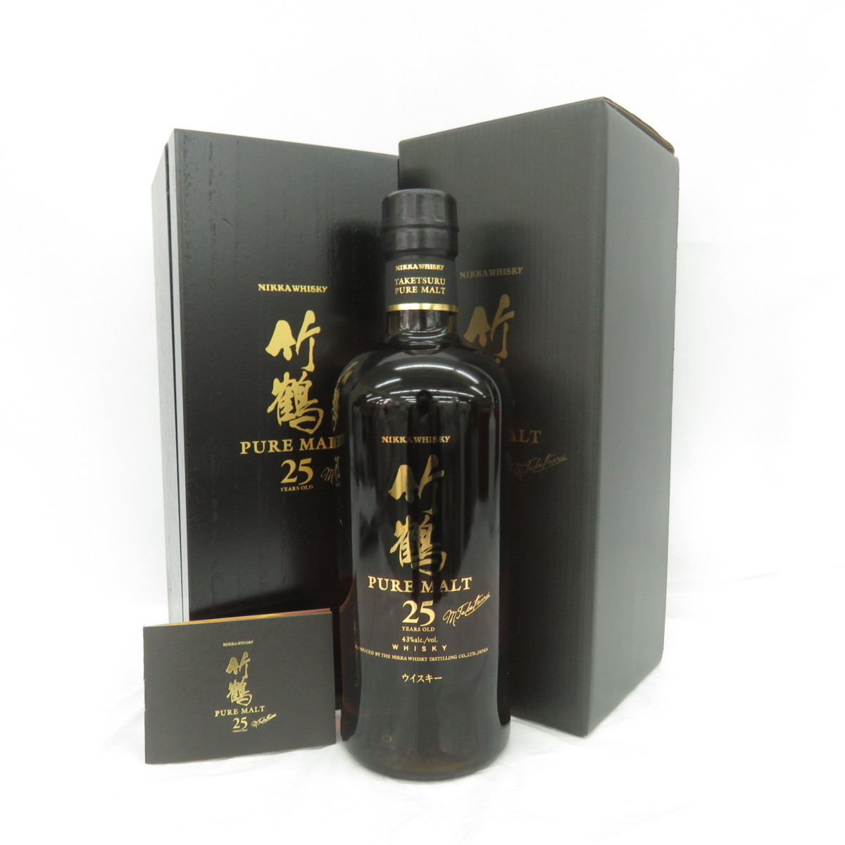 未開栓】NIKKA ニッカ 竹鶴 25年 ピュアモルト ウイスキー 700ml 43