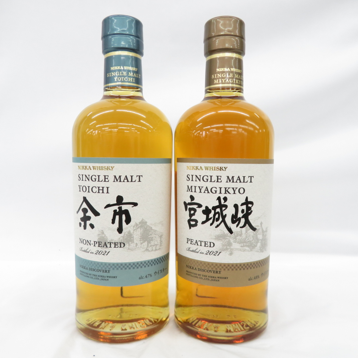 未開栓】NIKKA ニッカ 余市 ノンピーテッド & 宮城峡 ピーテッド 2021