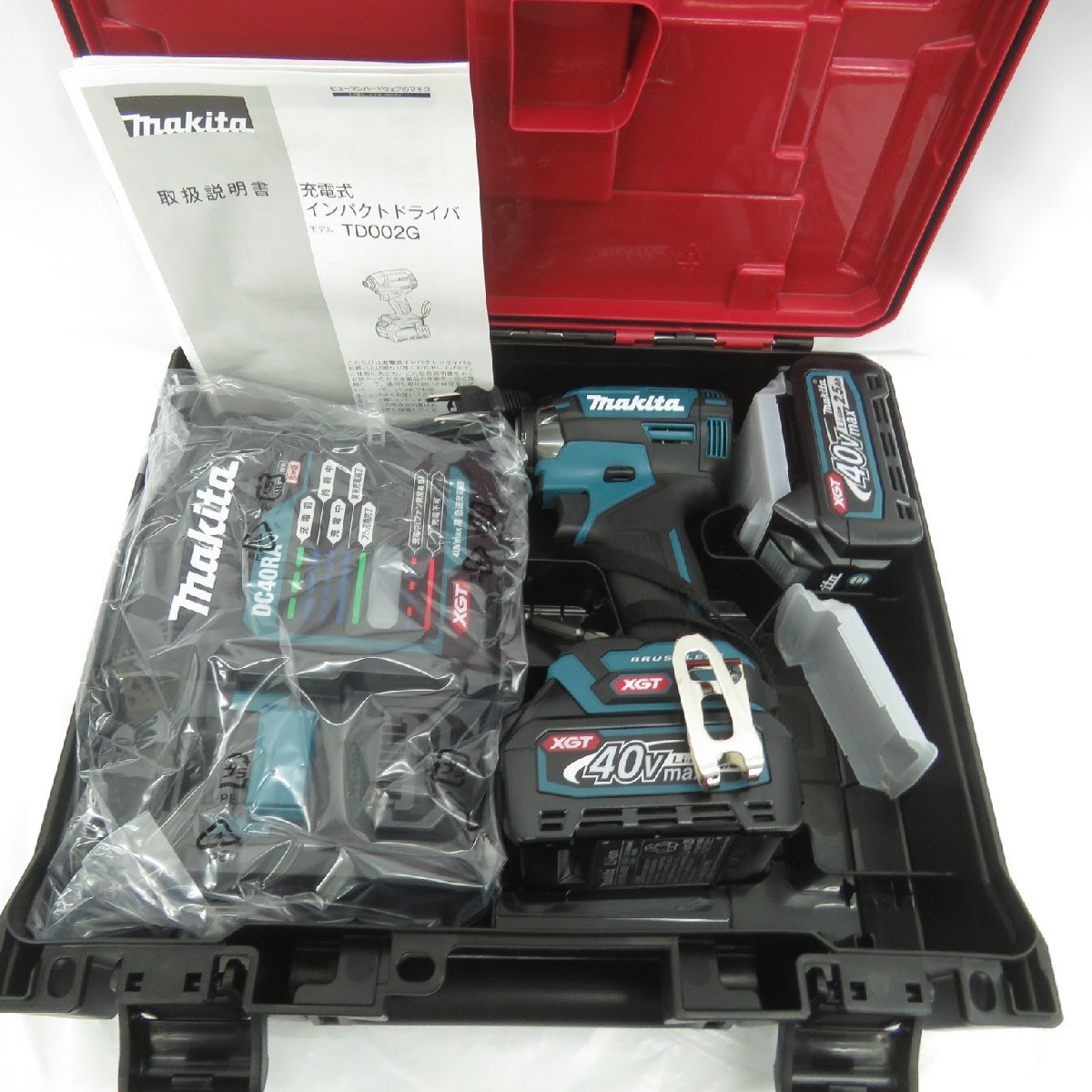 未使用品】makita マキタ 充電式インパクトドライバ TD002GRDX Blue