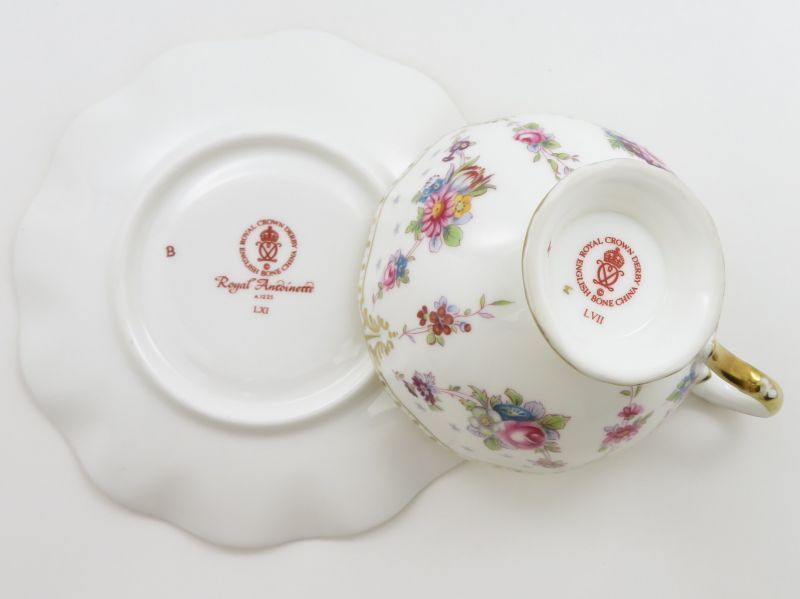 ロイヤルクラウンダービー カップ＆ソーサー■ロイヤルアントワネット ティーC&S 1客 Royal Crown Derby_画像3