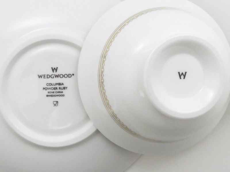 ウェッジウッド カップ＆ソーサー■コロンビア パウダールビー C＆S 1客 WEDGWOOD 1級品 1_画像3