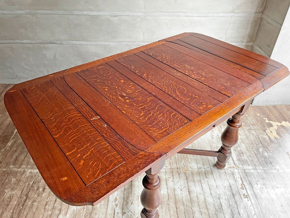 ♪UKアンティーク UK antique ドローリーフテーブル ダイニング