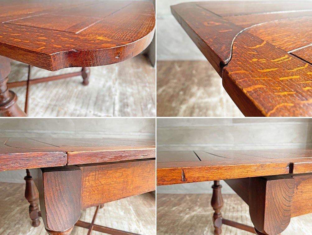 ♪UKアンティーク UK antique ドローリーフテーブル ダイニング