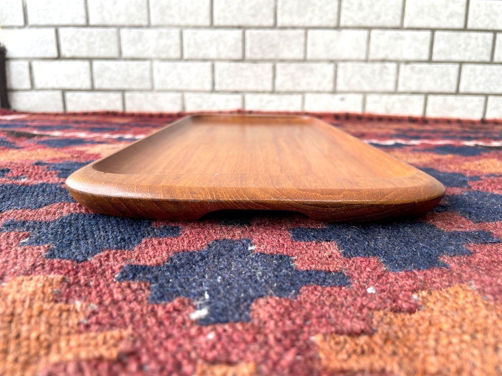 □ AKTA BANGKOK TEAK チーク材 ビンテージ トレイ スウェーデン 北欧