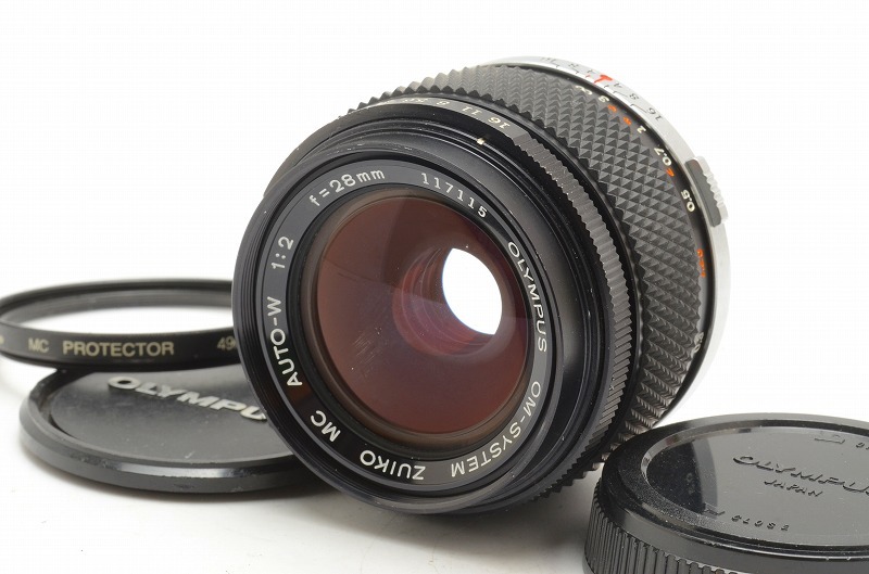 ポスターフレーム OLYMPUS ZUIKO MC AUTO-W 1:2 28mmレンズ - レンズ