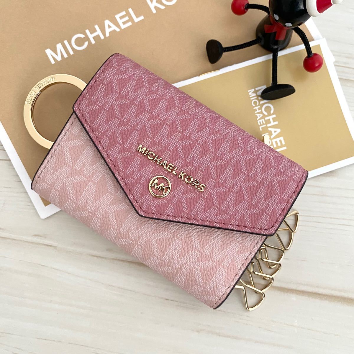 新品 MICHAEL KORS マイケルコース コインケース付き キーケース