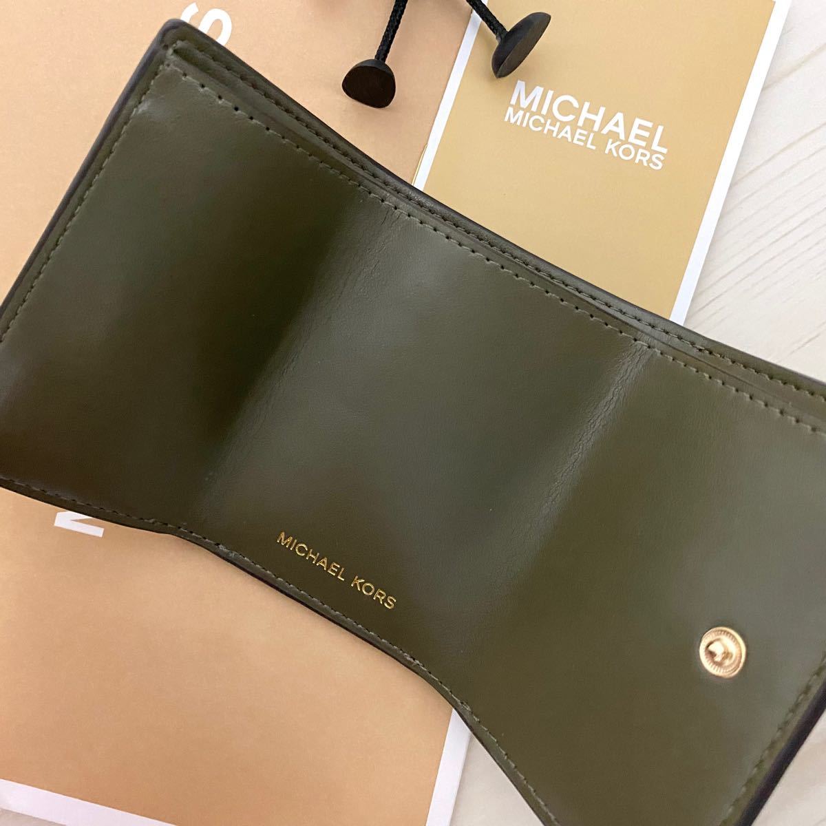 ☆限定品‼︎新品 MICHAEL KORS マイケルコース 折り財布 グリーン