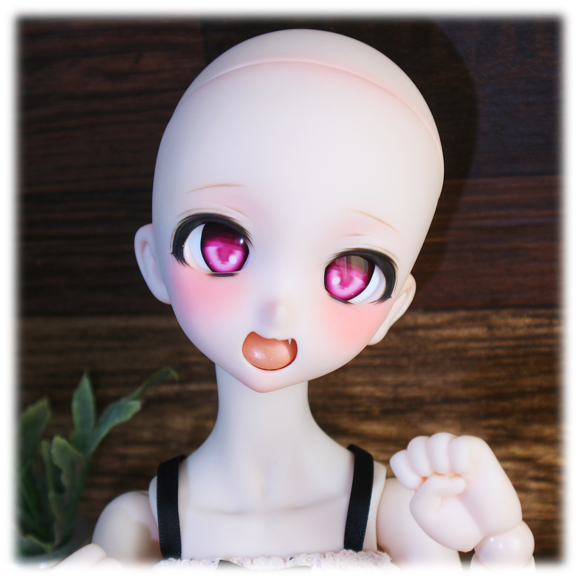 【さにさにむーん】DDH-10 開口カスタム　セミホワイト肌＋ディーラー様製アイ+舌パーツ2種　MDD　ドルフィードリーム_画像9