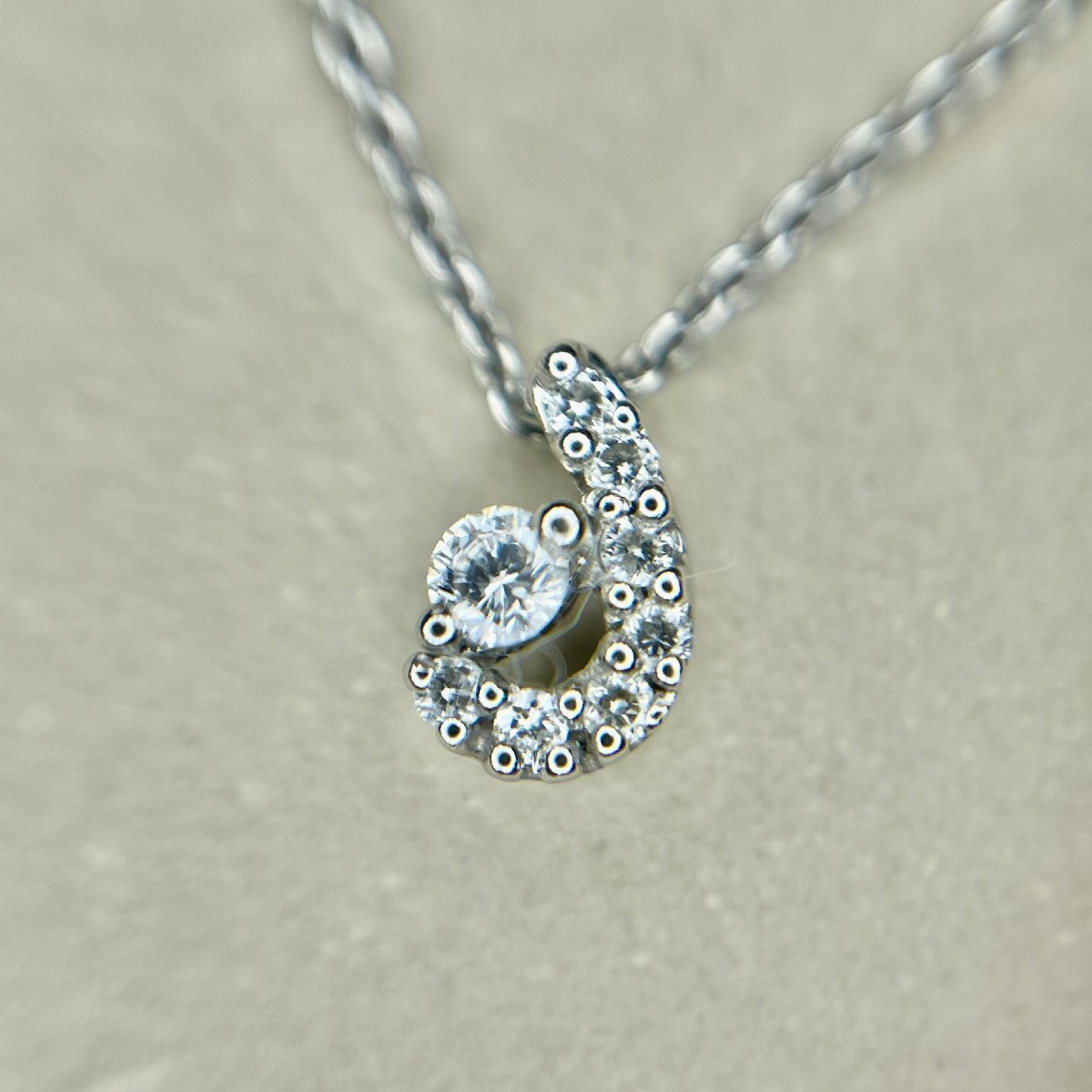 PT950 スタージュエリー star ダイヤモンド0.07ct ネックレス www.pn