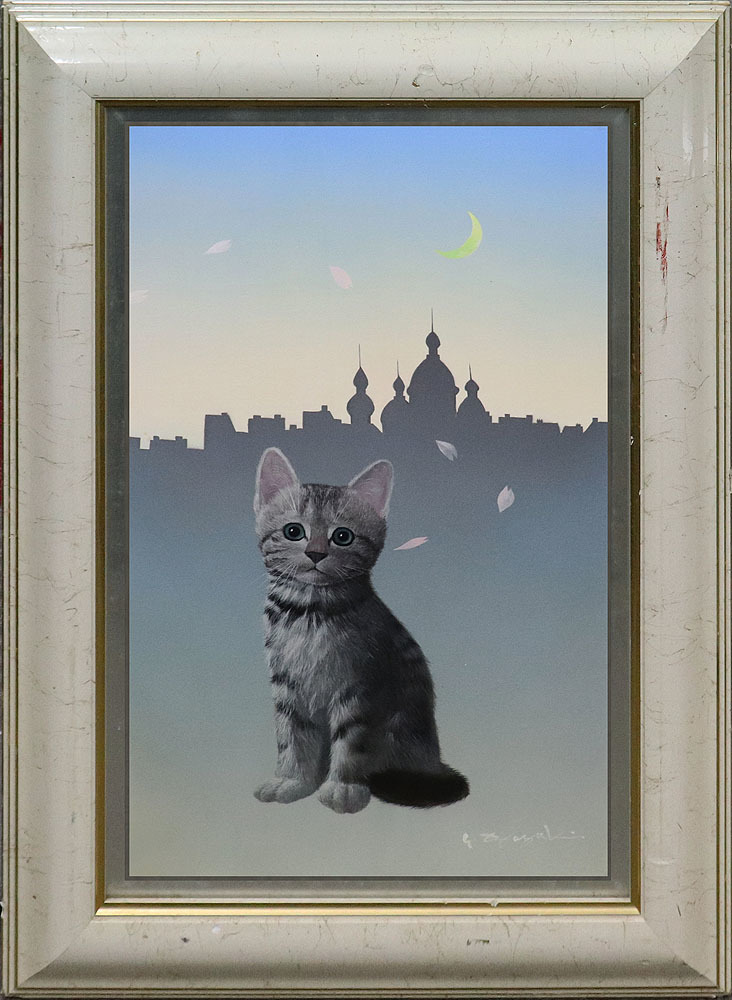 Yahoo!オークション - 真作保証 岡崎洋児8号猫 サロン Yahoo!オークション - 真作保証 岡崎洋児8号猫 サロン