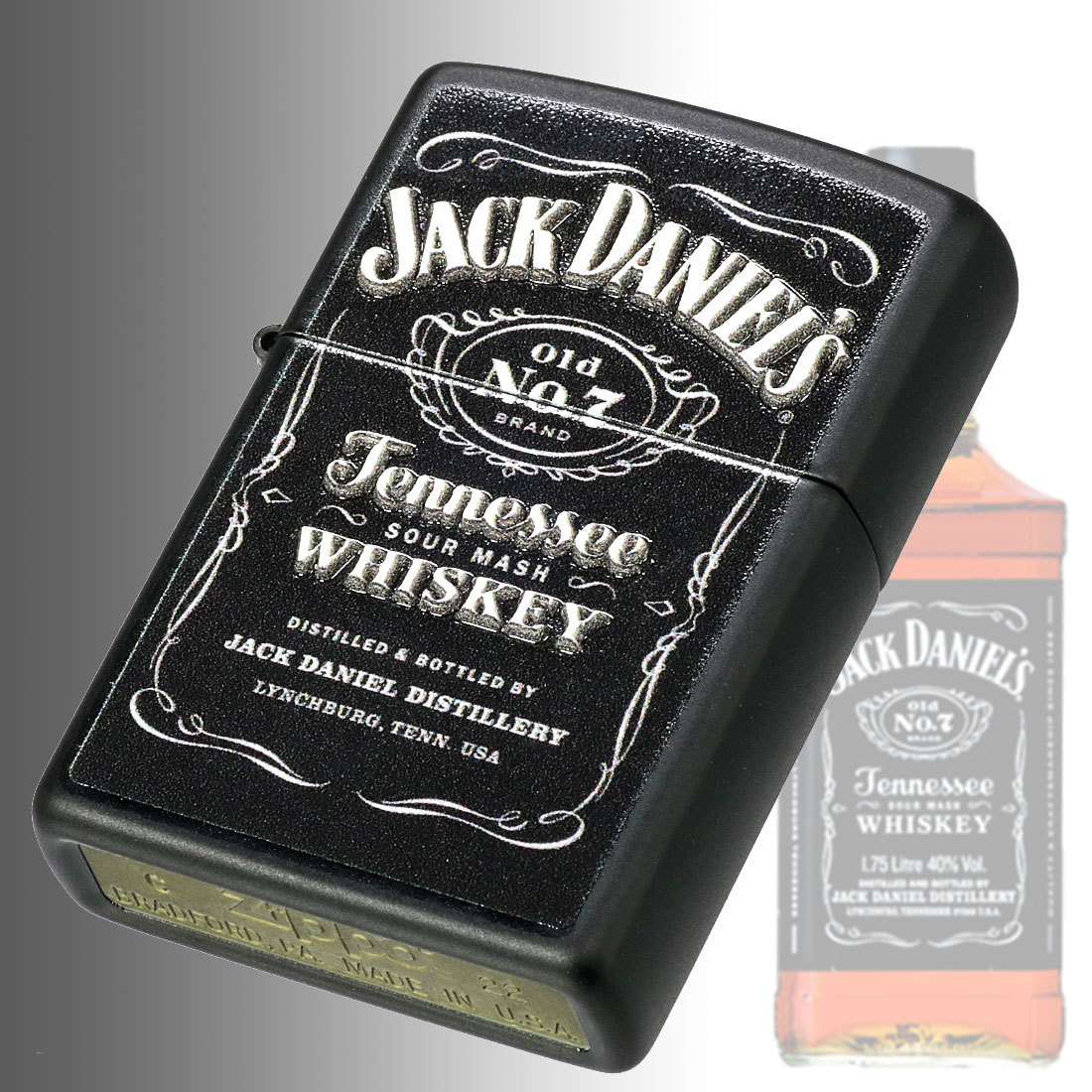 zippo(ジッポーライター)ジャックダニエル Jack Daniel's Old No. 7 49281 正規輸入品【ネコポス可】_【ZIPPO】49281 Jack Daniels Old No. 7画