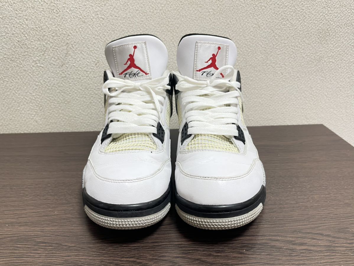 エアジョーダン4 レトロ OG ホワイトセメント US12 Nike Air Jordan 4 RETRO White Cement (2016) 30cm