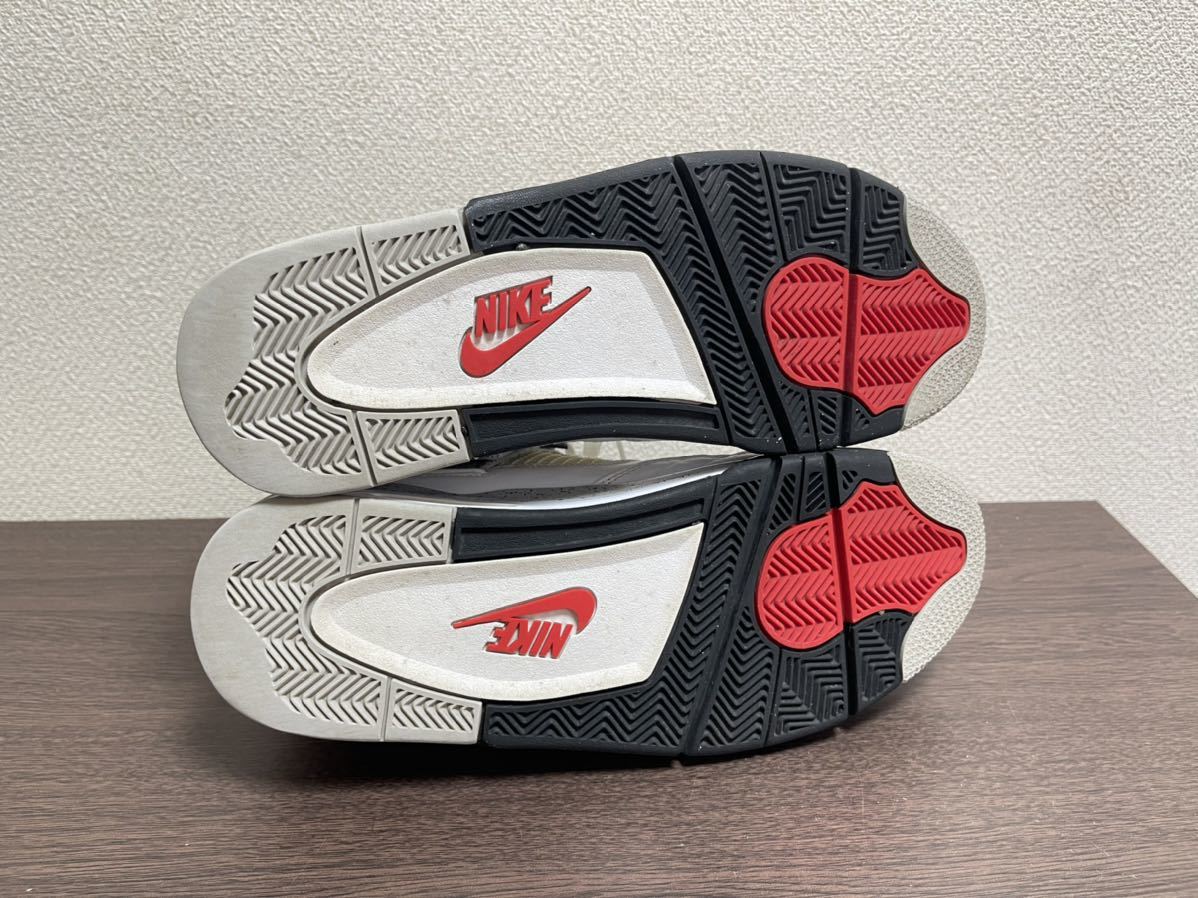エアジョーダン4 レトロ OG ホワイトセメント US12 Nike Air Jordan 4 RETRO White Cement (2016) 30cm