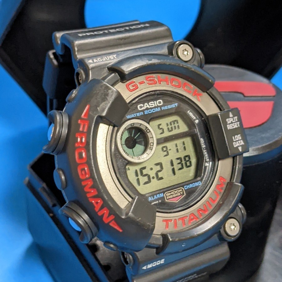 美品】 カシオ G-Shoock フロッグマン 二代目 FROGMAN DW-8200 1A ☆箱