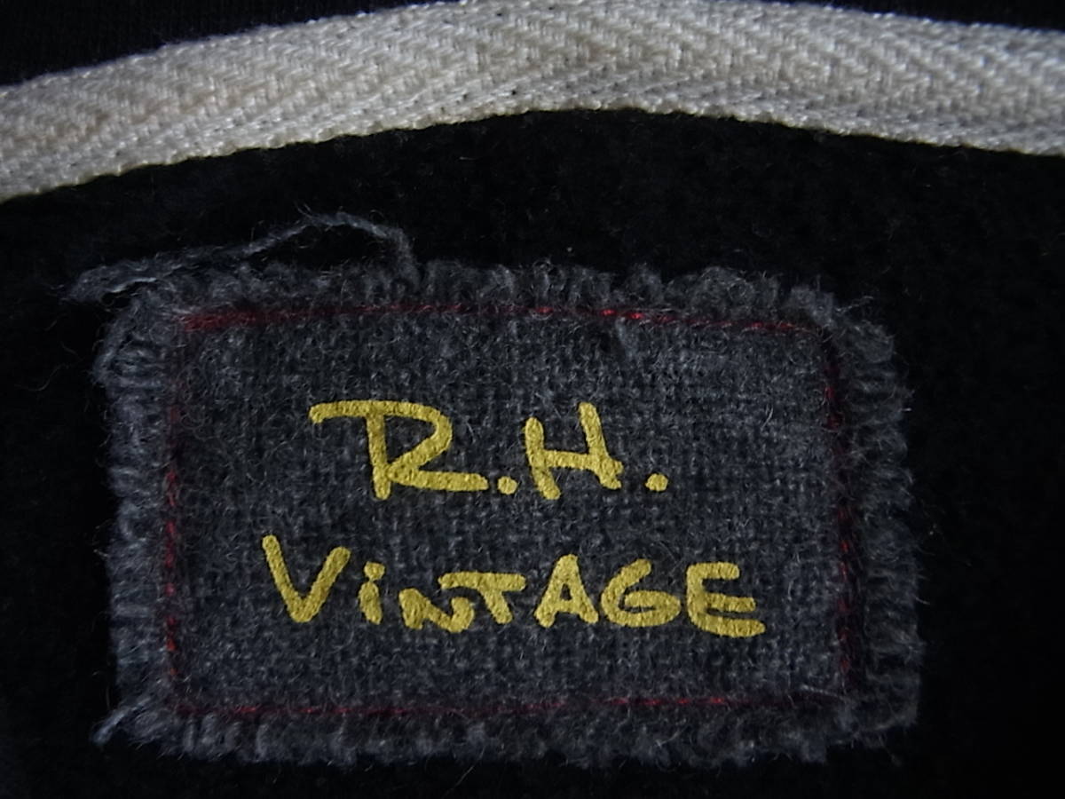 R H VINTAGE ロンハーマン　ヴィンテージ　フロントジップ　スウェットパーカ　サイズ XS 日本製　ブラック_画像5