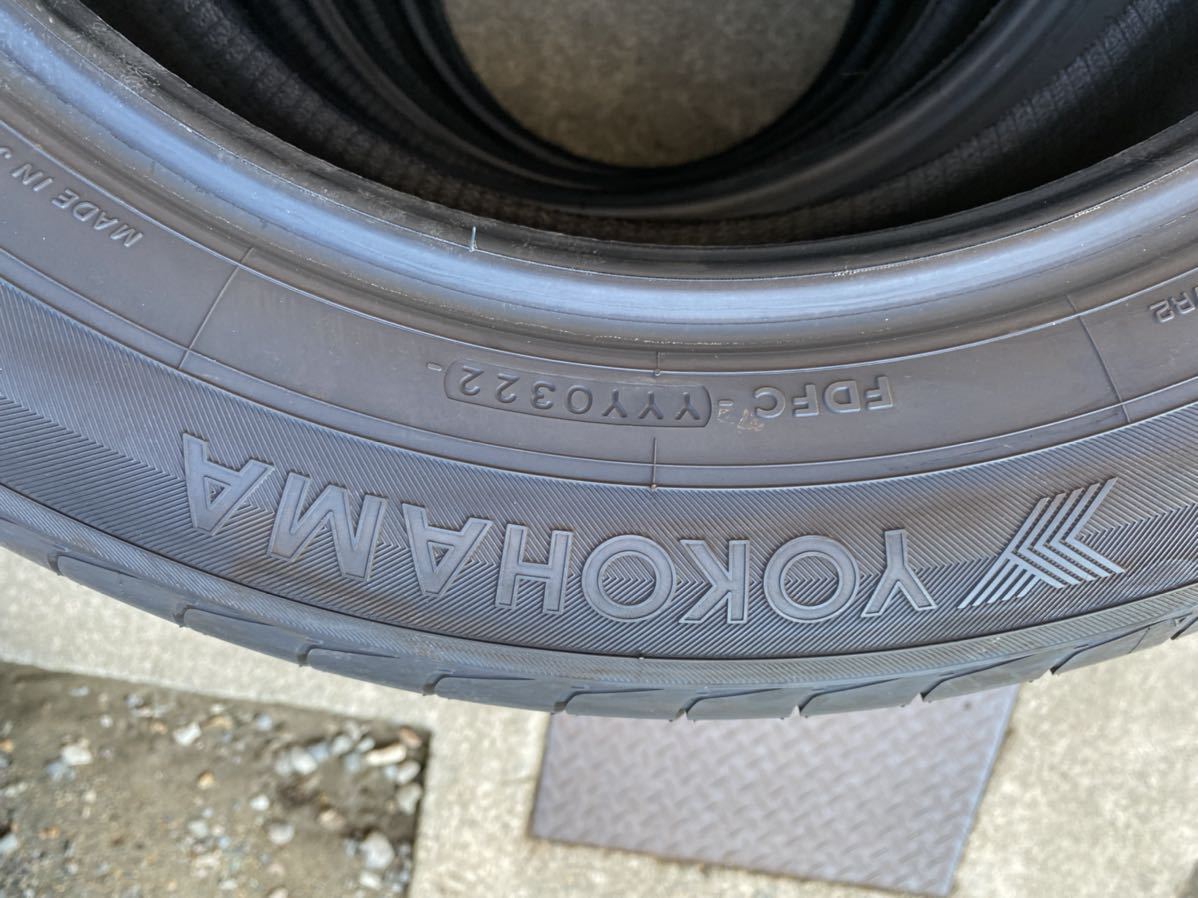 ヨコハマ BluEarth E51 タイヤのみ 225/60R17 4本 バリ山 アルファード