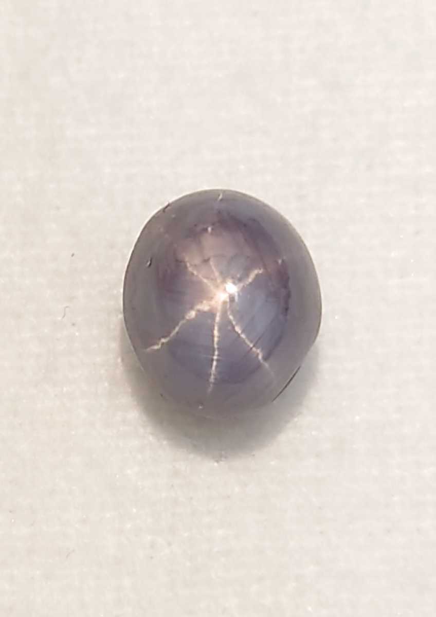 美品！　スターサファイア　4.35ct オーバル　カボション　ルース（LA-5627）