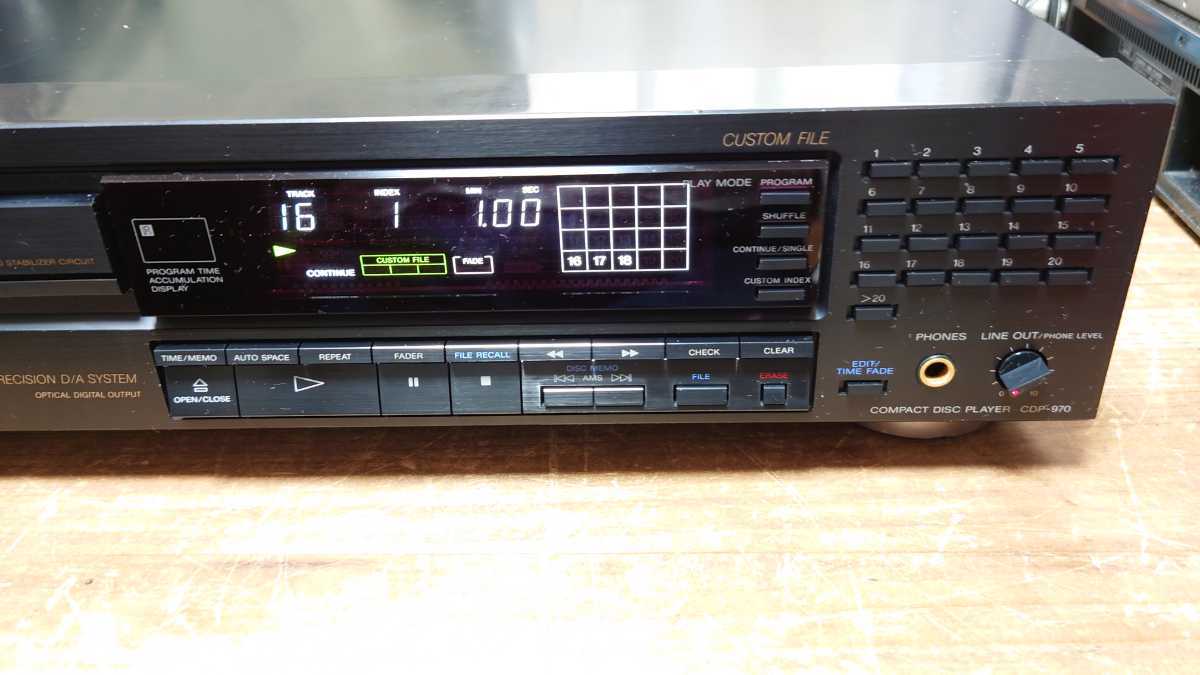 あすつく】 SONY CDプレーヤー CDP-970 中古品 ソニー