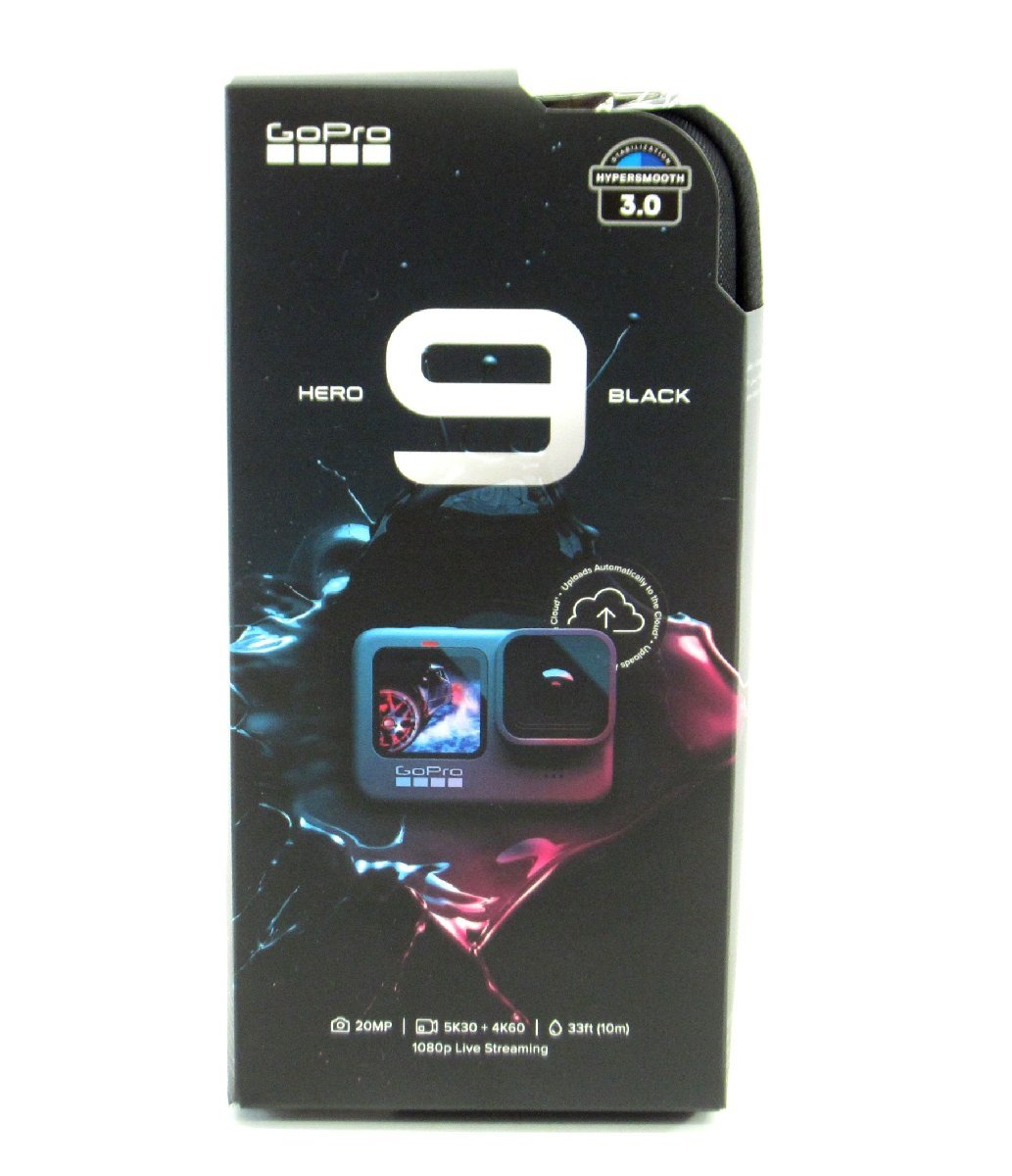 未開封 Gopro ゴープロ HERO9 BLACK アクションカメラ CHDHX-901+32 SD(32GB)付き #US3628