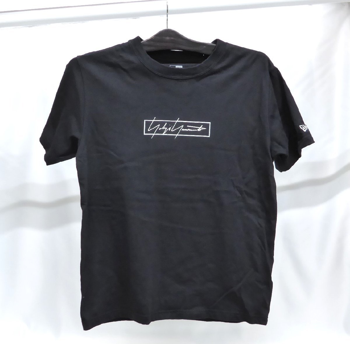 NEW ERA × YOHJI YAMAMOTO ロゴプリントTシャツ SIZE:M メンズ △WF2115