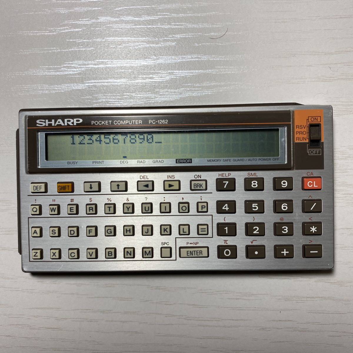 [ name machine ]SHARP sharp pocket computer PC-1262