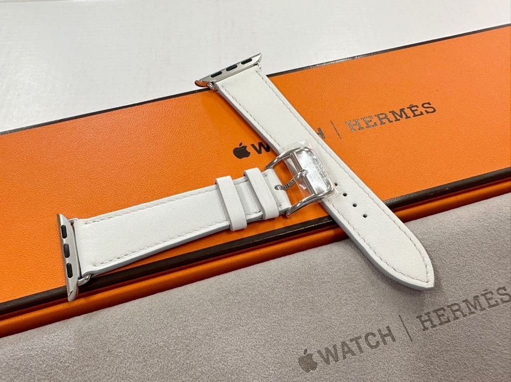 ☆未使用 即決 Apple Watch Hermes 41mm 40mm 白 シンプルトゥール