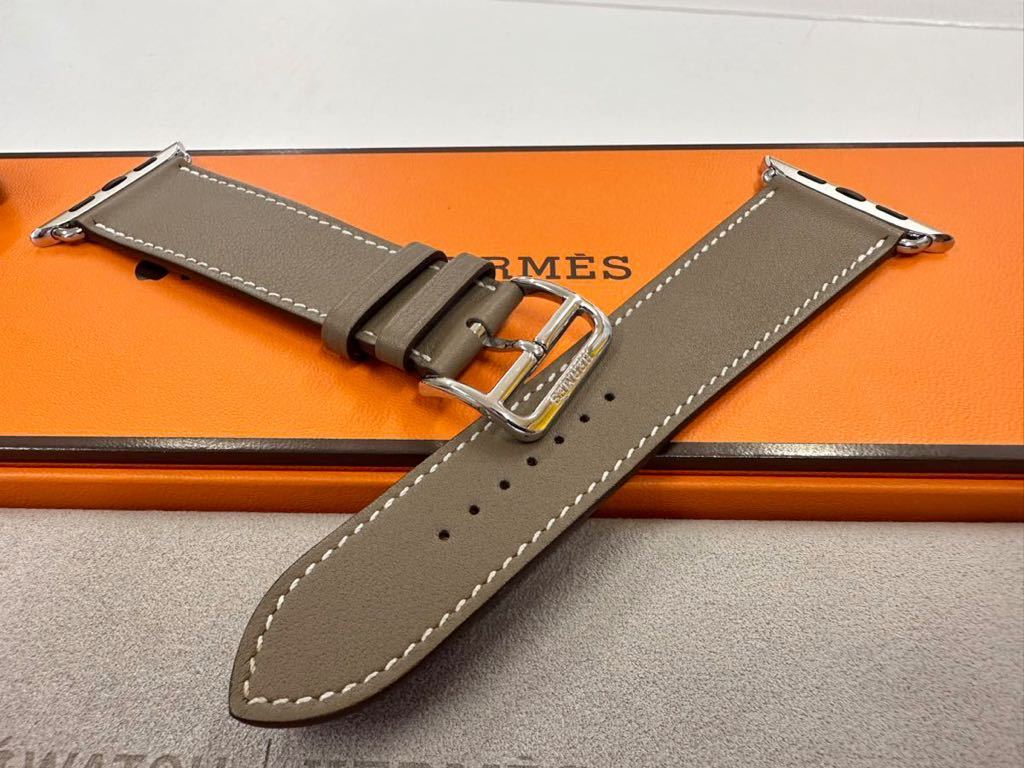 アップルウォッチ エトゥープ エルメス HERMES レザー バンド 44mm-