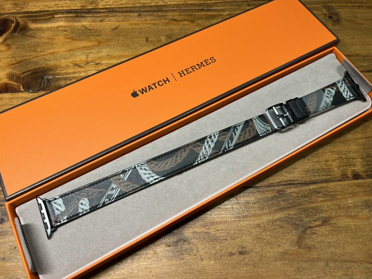 ☆即決 未使用 レア Apple Watch HERMES ヴォー スウィフト 黒 ドゥ