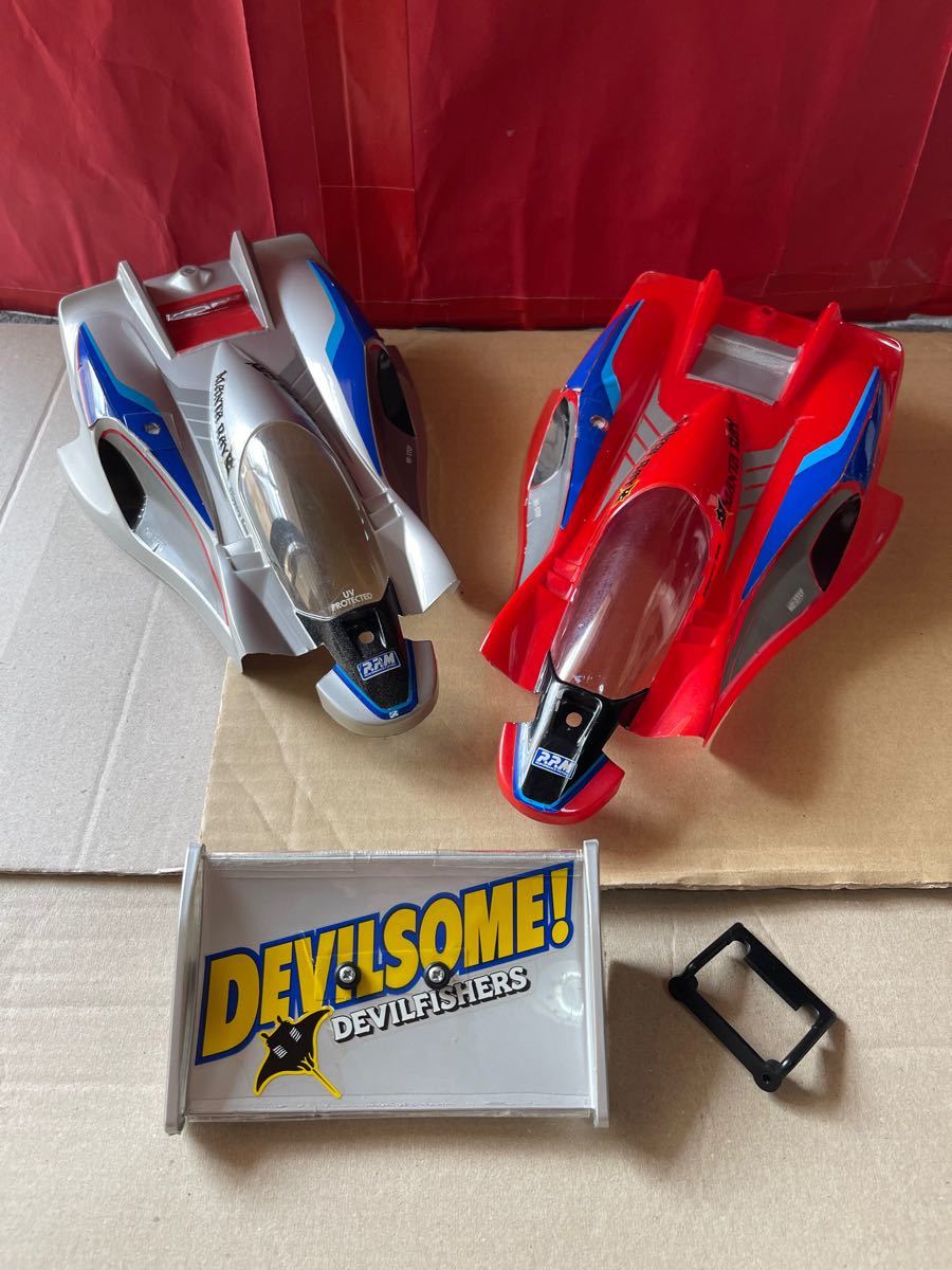 1/10 タミヤ 復刻版 マンタレイ 塗装済完成中古品ボディ2枚&塗装 1/10 タミヤ 復刻版 マンタレイ 塗装済完成中古品ボディ2枚&塗装