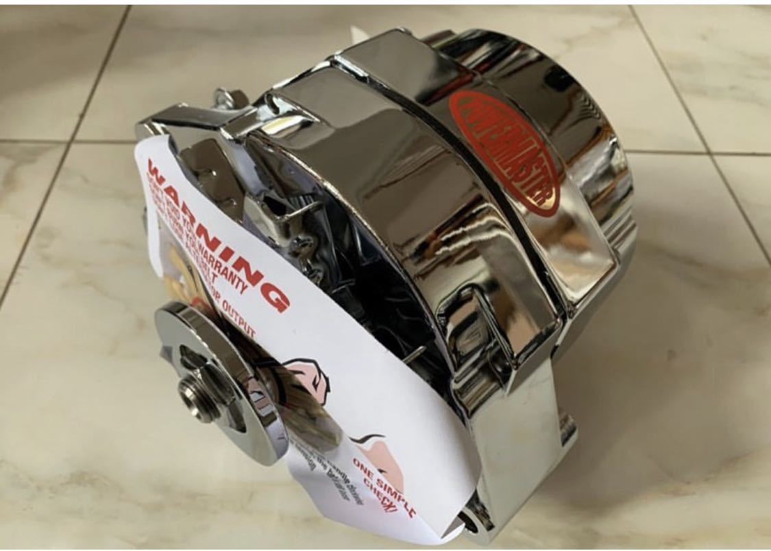 パワーマスター クロームストリートオルタネーター150A。インパラ