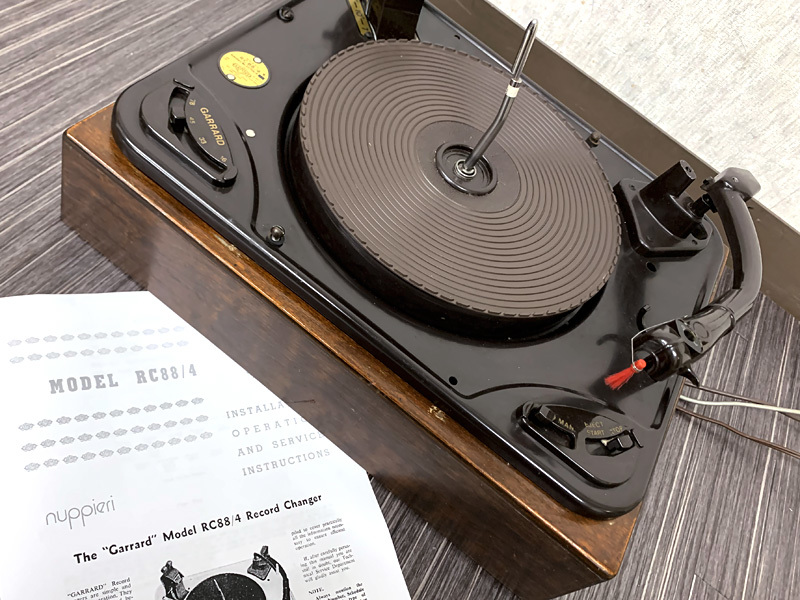 □GARRARD RC88/4 レコードプレーヤー キャビネット付き ガラード