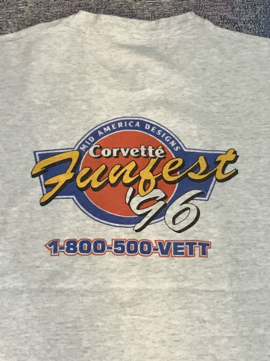 Corvette Funfest 1996 Tシャツ コルベット　シボレー　ビンテージ　アメリカ　ファンフェス　古着　アメカジ_画像1