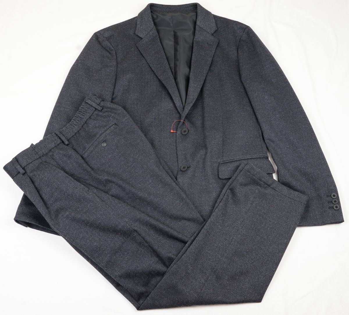 ●オンワード樫山KASHIYAMAメンズスーツ(48(L),紺,総裏)新品