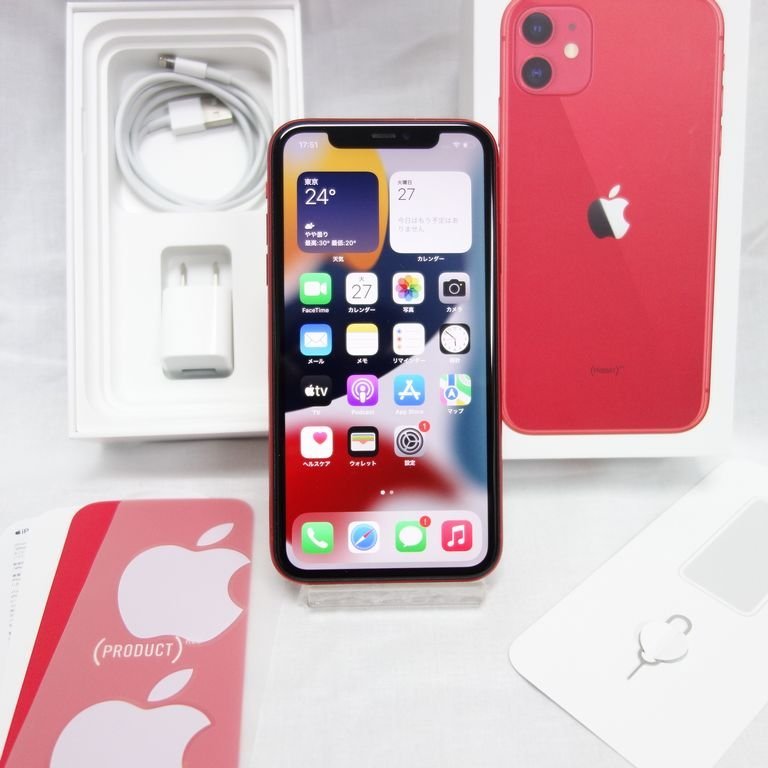 iPhone11 (PRODUCT)RED 64GB SIMフリー (本体のみ)